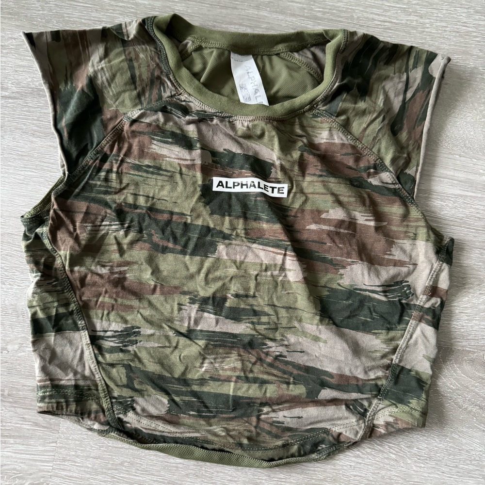 Alphalete Army Muscle Tee for women
